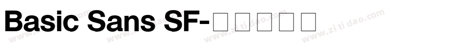 Basic Sans SF字体转换
